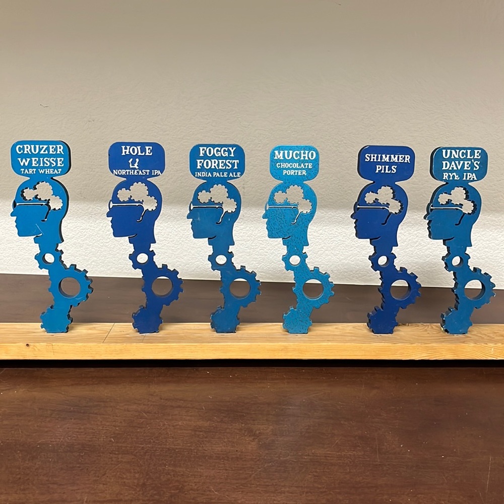 Discretion brewing Company Santa Cruz beer tap handles set of six